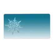 Retouradres Label Snowflake. (Voorkant)