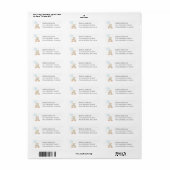 Retouradres label Teddy Bear Boy Blue (Full Sheet)
