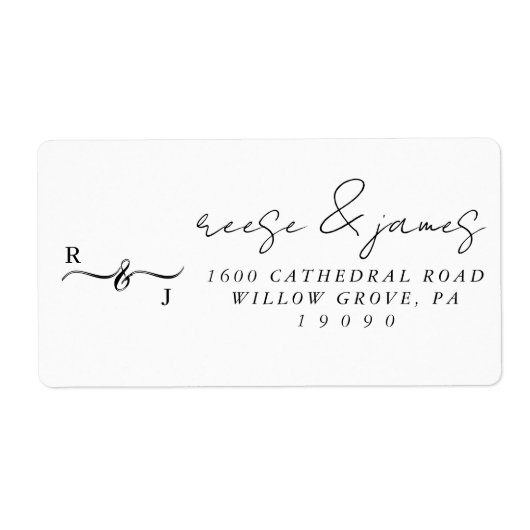 Retouradres label-Titel stickers. Etiket (Voorkant)