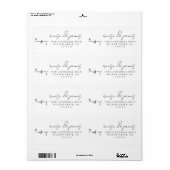 Retouradres label-Titel stickers. Etiket (Full Sheet)