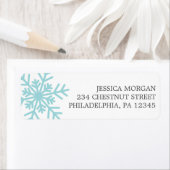 Retouradres Label Winter Snowflake (Insitu)