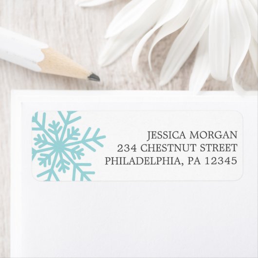 Retouradres Label Winter Snowflake (Insitu)