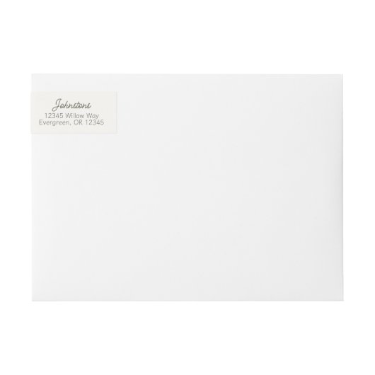 Retouradres Label Wrap Vertrouw op de Heer Spreuke (Voorkant)