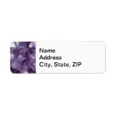 Retouradres Labels Amethist Crystals (Voorkant)