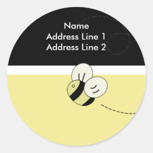 RETOURADRES LABELS BEE HAPPY Bumble Bee