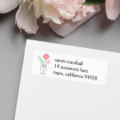 Retouradres labels | Botanische Mason Jar