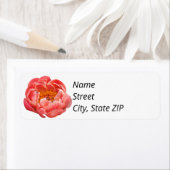 Retouradres Labels Coral Peony (Insitu)