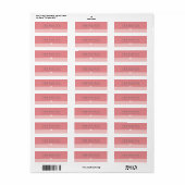 RETOURADRES LABELS :: heerlijk type 1 (Full Sheet)