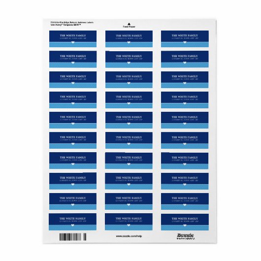 RETOURADRES LABELS :: heerlijk type 1 (Full Sheet)