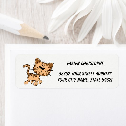 Retouradres labels. Kat. Etiket (Insitu)