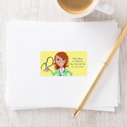 Retouradres Labels Sunflower Nurse (Insitu)