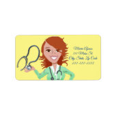 Retouradres Labels Sunflower Nurse (Voorkant)