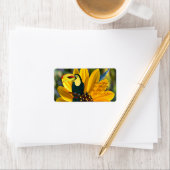 Retouradres Labels Sunflower Parrot (Insitu)