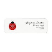 Retouradres Ladybug Etiket (Voorkant)