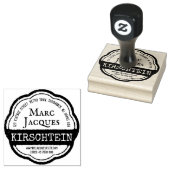 Retouradres  Logo Naam Lint Award Rubberstempel (Gestempeld)