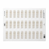 Retouradres Maple Syrup Nutrip Gold Gradiënt Etiket (Full Sheet)