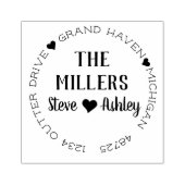 Retouradres met Hartjes Rubberstempel (Afrduk)