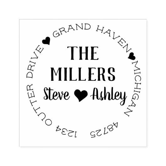 Retouradres met Hartjes Rubberstempel (Afrduk)