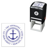 Retouradres met scheepsanker  zelfinktende stempel (In situ)