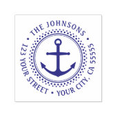 Retouradres met scheepsanker  zelfinktende stempel (Design)