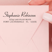 Retouradres Minimalistisch Elegant Persoonlijk Zelfinktende Stempel