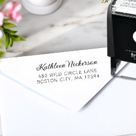 Retouradres Modern Eenvoudig Zelfinktende Stempel