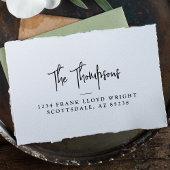 Retouradres Modern Elegant Calligrafie Script Zelfinktende Stempel