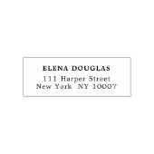 Retouradres Modern Elegant Eenvoudig Zelfinktende Stempel (Design)
