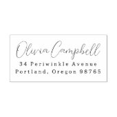 Retouradres Modern Elegant Script Naam Zelfinktende Stempel (Design)