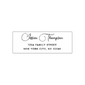 Retouradres Modern Fancy kalligrafie script Zelfinktende Stempel (Design)