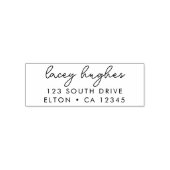 Retouradres | Modern minimaal stijlvol script Zelfinktende Stempel (Design)