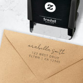 Retouradres | Modern minimalistisch legant script Zelfinktende Stempel