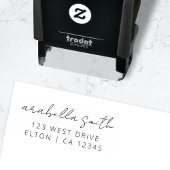 Retouradres | Modern minimalistisch legant script Zelfinktende Stempel