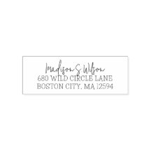 Retouradres Modern Minimalistisch Schrift