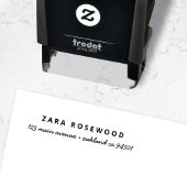 Retouradres | Modern minimalistisch stijlvol scrip Zelfinktende Stempel