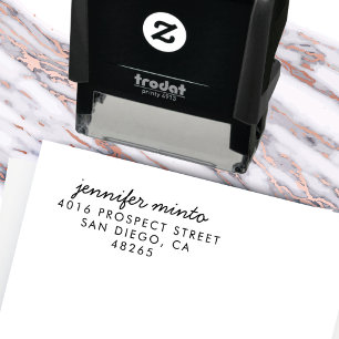 Retouradres Modern minimalistische handgeschreven Zelfinktende Stempel