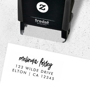 Retouradres   Modern stijlvol tonerscript Zelfinktende Stempel