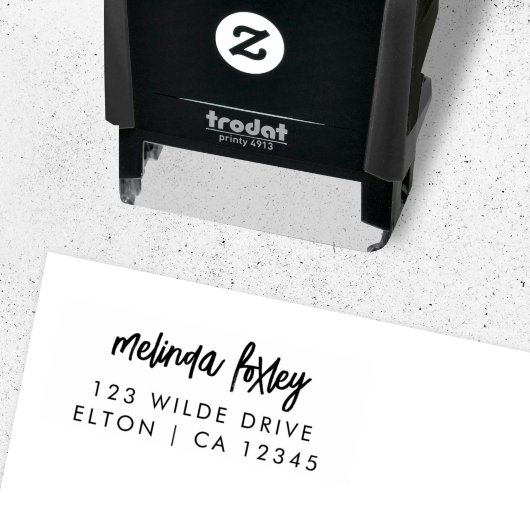 Retouradres | Modern stijlvol tonerscript Zelfinktende Stempel