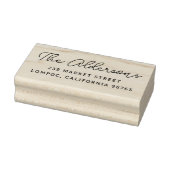 Retouradres Moderne handschrift familienaam Rubberstempel (Stempel)