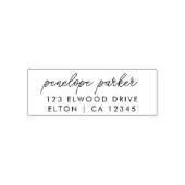 Retouradres | Moderne minimale elegant script Zelfinktende Stempel (Design)