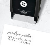 Retouradres | Moderne minimale elegant script Zelfinktende Stempel