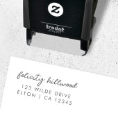 Retouradres | Moderne, minimale standaardscript Zelfinktende Stempel