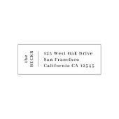 Retouradres | Moderne, minimale stijlvolle rendie Zelfinktende Stempel (Design)