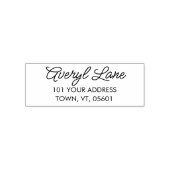 Retouradres Moderne minimalistische chique scriptn Zelfinktende Stempel (Design)