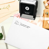 Retouradres Moderne minimalistische chique scriptn Zelfinktende Stempel