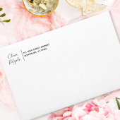 Retouradres Moderne minimalistische chique scriptn Zelfinktende Stempel