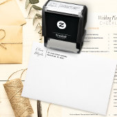 Retouradres Moderne minimalistische chique scriptn Zelfinktende Stempel