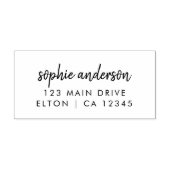 Retouradres | Moderne naam voor minimalistisch scr Rubberstempel (Afrduk)