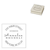 Retouradres Moderne Professionele Natuur MOtif Rubberstempel (Gestempeld)