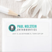 RETOURADRES moderne tandarts logo jade Etiket (Insitu)